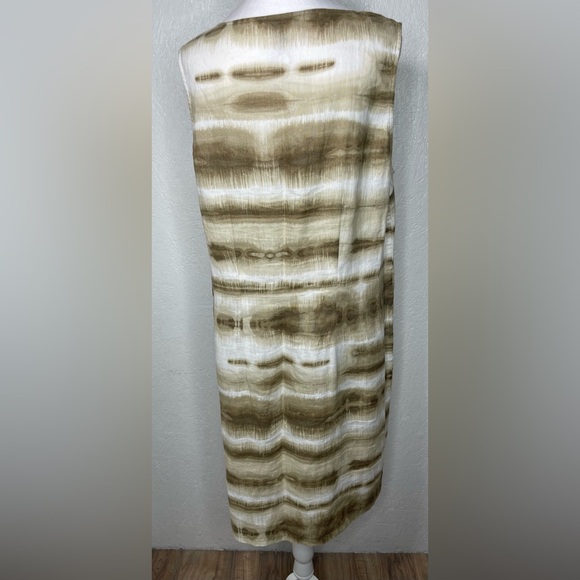 Tommy Bahama Linen Beach Sundress Coastal Resort Tie Dye Sleeveless Vacation Lg - Picture 9 of 12